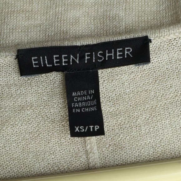 Eileen Fisher Tunic • Wool Alpaca Blend • Size XS/TP • Long Sleeve Creamy Taupe - Picture 5 of 9